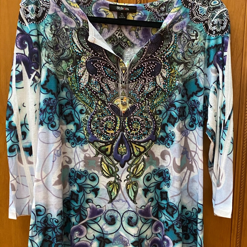 Style & Co. artsy top